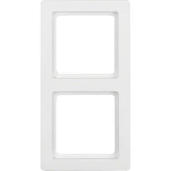 vypínač Rámeček 2-násobný bílý samet Q.1 Berker Hager