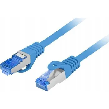 Síťový kabel Patchcord Lanberg S/FTP 6a RJ45 / RJ45 0,25 m modrý