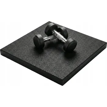 Zátěžová podložka GUMOVÁ PODLOŽKA tlumící nárazy do posilovny pod stroje běžecký pás závaží