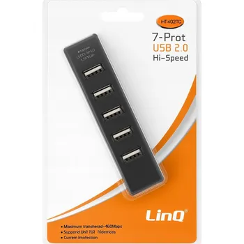 USB hub USB hub se 7 porty, rychlý rozbočovač pro počítač