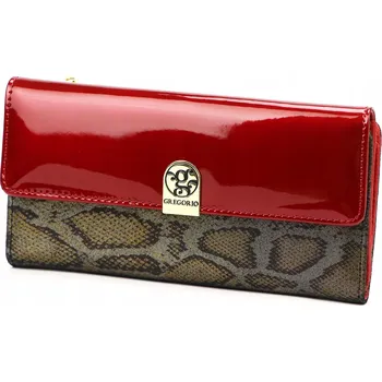 Peněženka Gregorio peněženka z pravé kůže červená - dámská