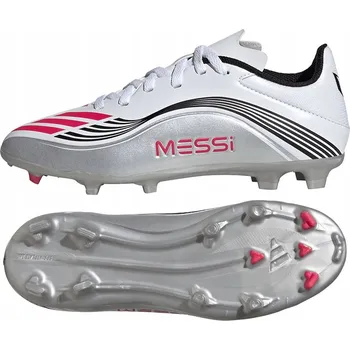 Kopačky Kopačky adidas F50 Messi League Jr FG/MG JP7454 bílé 36 2/3