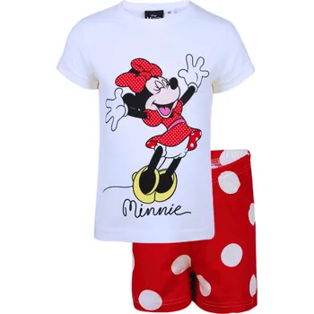 Chlapecké pyžamo PYŽAMO MINNIE Erve 39032 bílo - červené short Velikost: 110-116