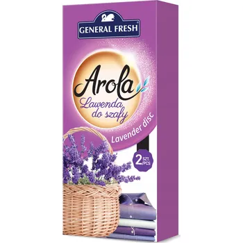 Vůně do bytu GENERAL FRESH AROLA osvěžovač do skříně - disk s vůní Levandule 2ks