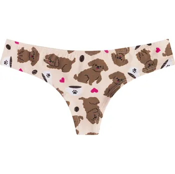Kalhotky Veselé dámské brazilské kalhotky Puppuccino