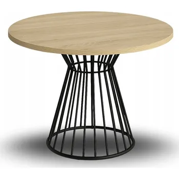 Jídelní stůl Stůl kulatý Heydoo 90 x 90 x 76 cm dub sonoma