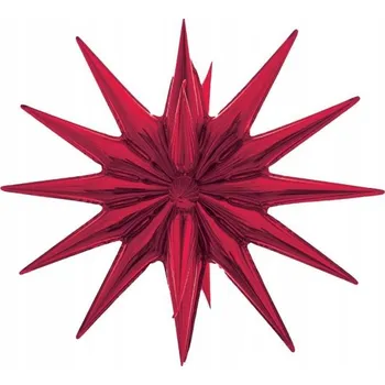 Balónek Fóliový balónek Hvězda 3D červená, 50x46 cm