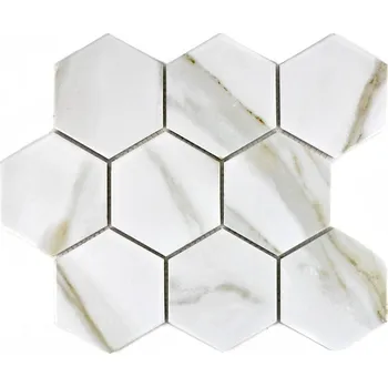 Keramická mozaika WzorcowniaStudio 25,6 x 29,55 cm bílá