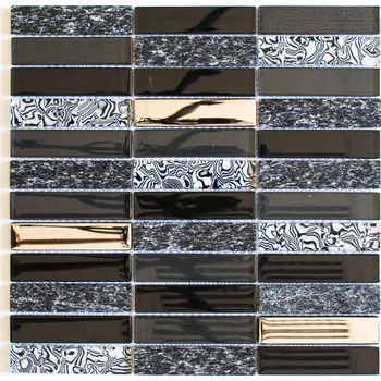 Obklad Mozaika WzorcowniaStudio 29,8 x 29,8 cm, odstíny šedé a stříbrná
