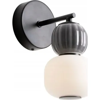 Nástěnné svítidlo Maxlight LED Nástěnné Svítidlo 5W Černé-Tmavě Šedé MODERN Rýhované