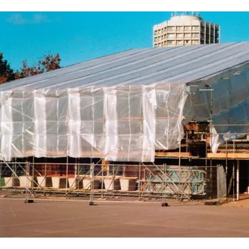 Krycí plachta Ochranná plachta na lešení zimní z termoizolační vyztužené fólie, 3,2x20m, 200g/1m²