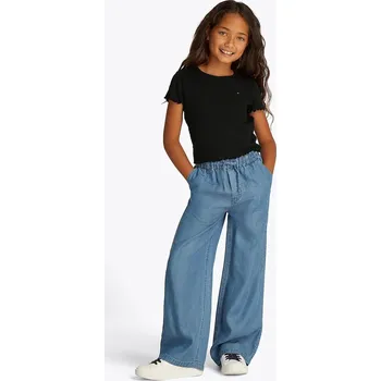 Dívčí tričko Dětské tričko Tommy Hilfiger KG0KG08590.PPYA černá 99X, vel. 164