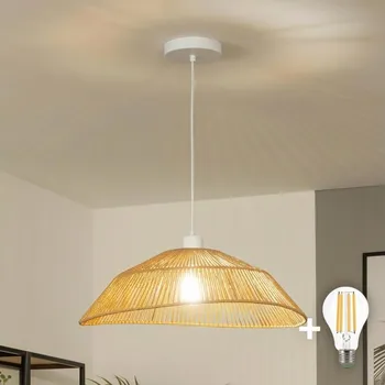 Brilagi - LED Lustr na lanku CERIA BOHO 1xE27/40W/230V pr. 50 cm hnědá