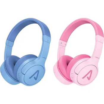 Audio LAMAX BaseKid1 blue + Sluchátka LAMAX BaseKid1 pink