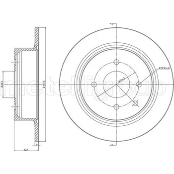 Brzdový kotouč Brzdový kotouč METELLI 23-1473C