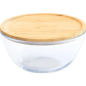 Dóza na potraviny Box na potraviny PKV-012 1,6 l, sklo / bambus, Pebbly - doprava zdarma od 2999 Kč