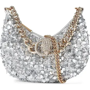 Kabelka Kabelka Kurt Geiger London Chelsea 4354663779 stříbrná SLV, vel. ONE SIZE