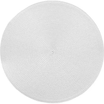 prostírání Butlers AMBIENTE Prostírání kulaté 38 cm - sv. šedá