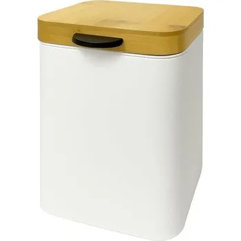 Odpadkový koš Nástěnný kosmetický koš Relaxdays, 3 l, mechanismus s tichým zavíráním, vnitřní kbelík, kov,