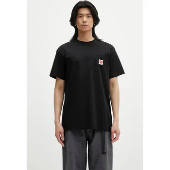 Bavlněné tričko Carhartt WIP S/S Pocket Heart T-Shirt, XXL, černá, 99A