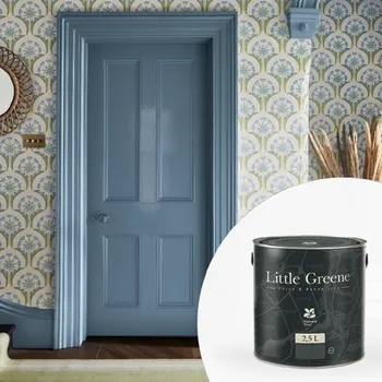 barva na zeď Little Greene Barva na dveře a zárubně - Vnitřní - Vysoký lesk - 2,5L - Intelligent Gloss Vyberte odstín:: Indian Yellow (335)