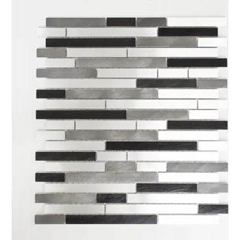 Obklad Mozaika WzorcowniaStudio 29,8 x 33,8 cm, odstíny šedé a stříbrné