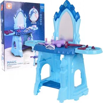 Toaletní stolek Mamido Dětský toaletní stolek s příslušenstvím modrý