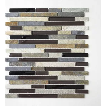 Mozaika WzorcowniaStudio 29,8 x 33,8 cm, odstíny hnědé a béžové