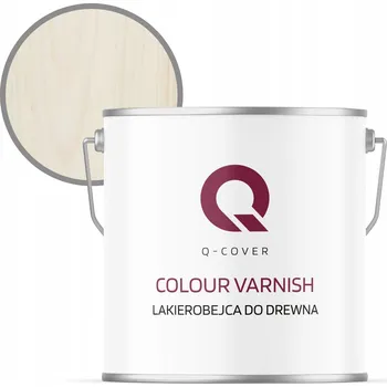 Lak na dřevo Lazurovací lak Q-COVER 5 l bílý satén