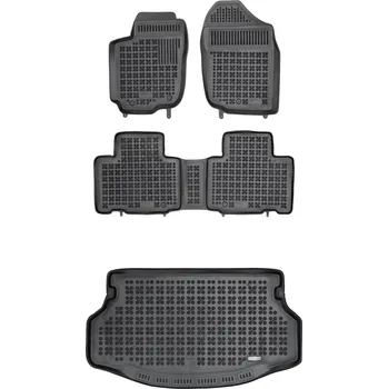 autokoberec Gumová sada autokoberců a rohože do kufru Toyota RAV4 IV 2015-2018 po faceliftu Hybrid