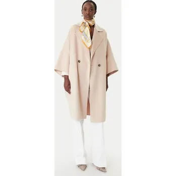 Dámský kabát Marella Vlněný kabát Teca 2613011011 Béžová Relaxed Fit 38