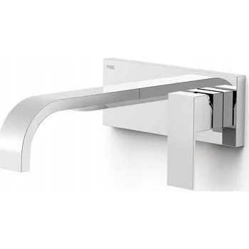 Vodovodní baterie Nástěnná umyvadlová baterie Tres Cuadro Exclusive stříbrná