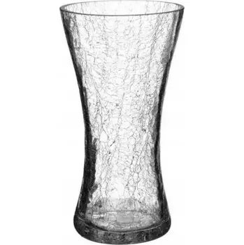 Váza Dekorativní skleněná váza s popraskaným sklo 25x13 HTID5853