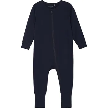 Chlapecké pyžamo Rostoucí bambusové pyžamo na zip overal modrá Dark Navy MINYMO Velikost: 86