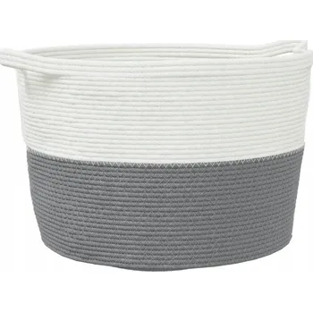 Koš na prádlo Koš na prádlo šedo-bílý, 60 x 36 cm