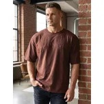 Pánské oversize tričko VERSABE v čokoládové barvě, VELIKOST 2XL