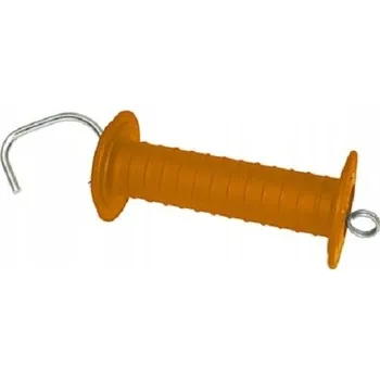 Ohradník Držák brány pro elektrický ohradník s pružinou a západkou, oranžový