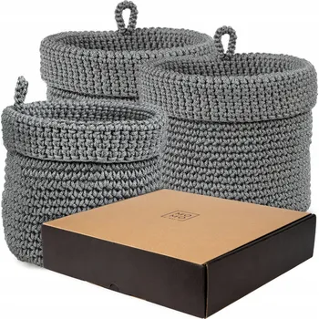 Úložný box DÁRKOVÁ SADA KOŠÍK PRO SKLADOVÁNÍ MOMO WAY ORGANIZÉR DO KOUPELNY