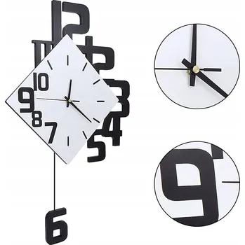 Hodiny DŘEVĚNÉ NÁSTĚNNÉ HODINY DIGITÁLNÍ EVROPSKÉ MODERNÍ DO OBÝVACÍHO POKOJE