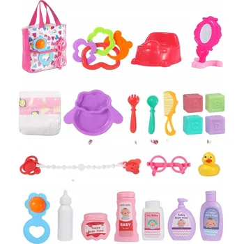 Doplněk pro panenku SADA PŘÍSLUŠENSTVÍ PRO PANENKU 20 ks - BERENGUER