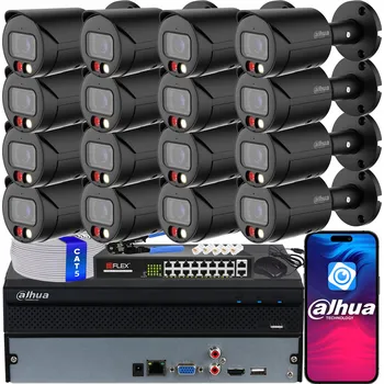 IP kamera Sada monitoringu 16x 4MPx WizSense IPC-HFW2449S-S-IL-0280B-B Dual Light