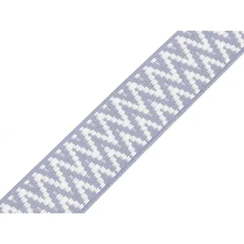 Oboustranný popruh šíře 38 mm, střední, 6 modrá světlá