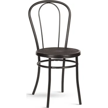 Jídelní židle Židle BISTRO II – kovová konstrukce, výplet sedáku, více barev tm. šedá