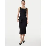 Marella Koktejlové šaty Perle 2613221063 Černá Slim Fit 38