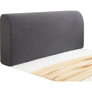 Napínací potah Elastický potah na čelo postele - Tmavě šedý, 150 x 70 cm