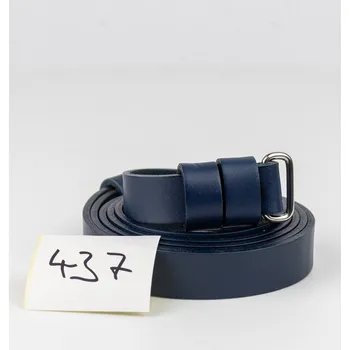 Opasek 437 Emily opasek - modrý (Zachraň kůži = 1 ks) Dámský kožený opasek k šatům. Vystavený kus, 2. jakost. Doplňkové ilustrační fotky a videa.