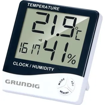 Věšák Grundig digitální meteorologická stanice - vnitřní a venkovní teploměr a vlhkoměr - bezdrátová