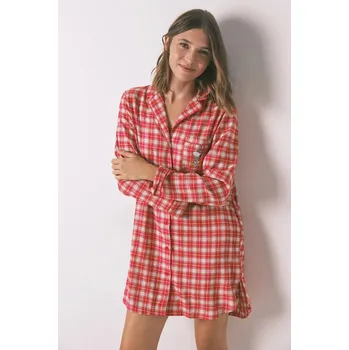 Dámská noční košile Noční košile s bavlnou women'secret SNOOPY 4442120 červená 33X, vel. M