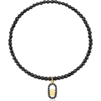 Náramek Pozlacený stříbrný náramek Tous 1004567300 černá 99X, vel. ONE SIZE