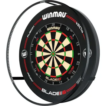 Příslušenství pro šipky Winmau Plasma Dartboard Surround Light & Pro-Line Original Surround Bundle - osvětlení sisalového terče se surroundem